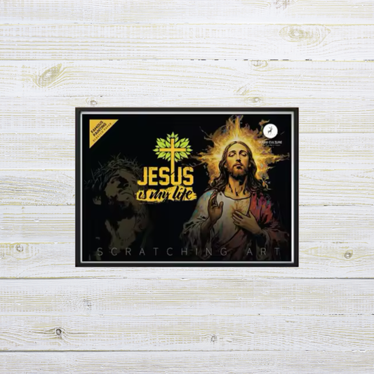 Cuadro de Jesús para Rascar